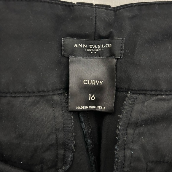 Anne Taylor Curvy Black Dress Pants, Sz 16 - Picture 4 of 6